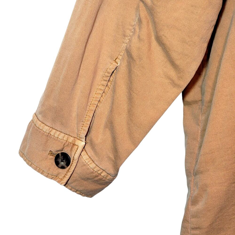 J. Jill Anorak Utility Jacket Button Front Drawstring Waist Tan 3X Chic Casual - Picture 12 of 16